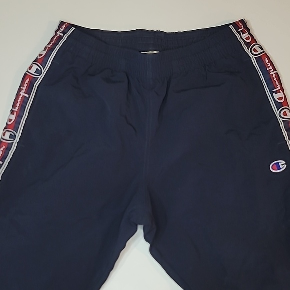 CHAMPION Retro Side Stripe Logo Trackpants Joggers Training Pants Y2k - Picture 3 of 5